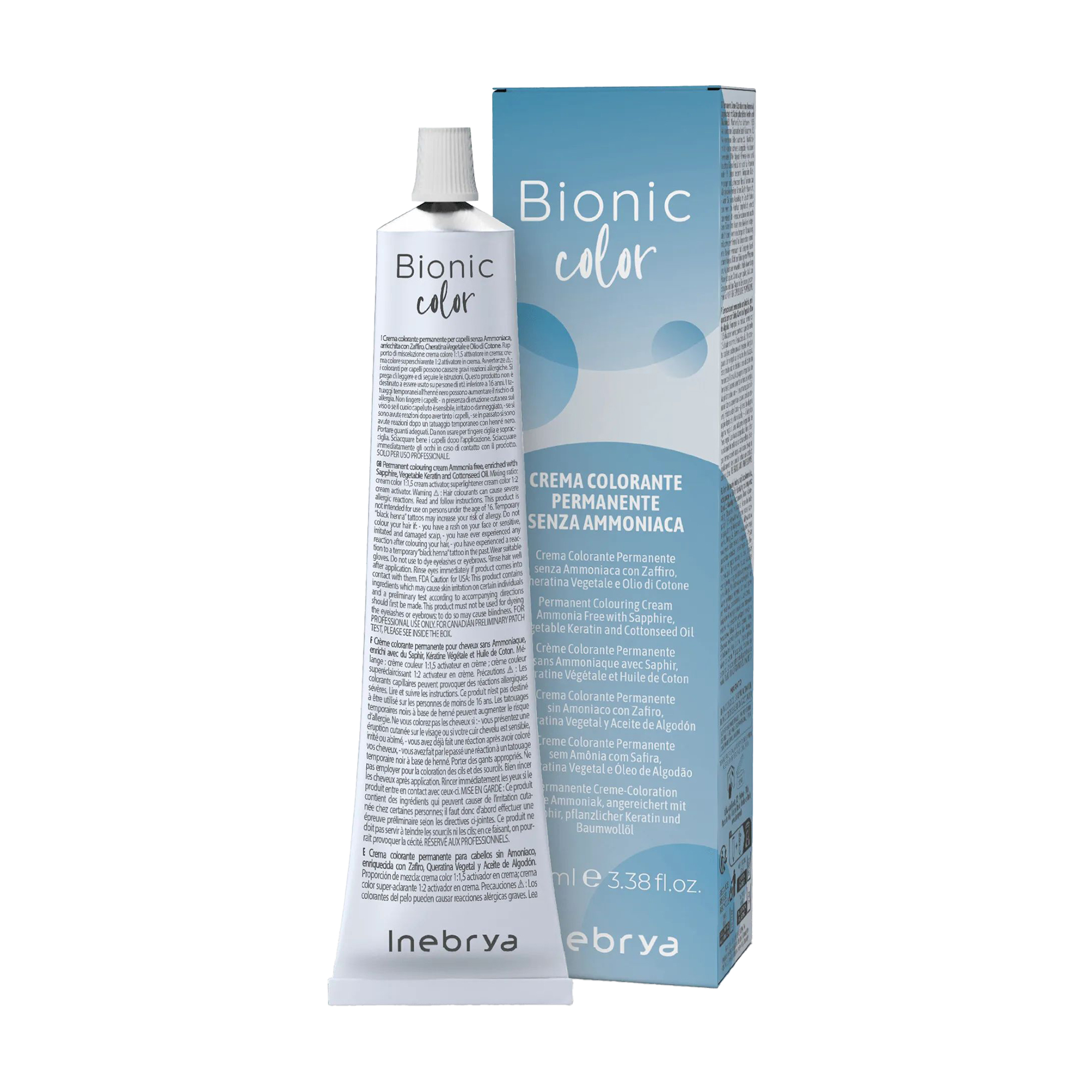 Напівперманентна крем-фарба для волосся Inebrya Bionic Color 4/7 Dark Chocolate, 100 мл